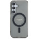 Guess Rhinestones Printed Classic Logo MagSafe Samsung Galaxy S25 case black