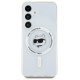 Karl Lagerfeld Case Karl Lagerfeld Button Choupette Head Printed Logo MagSafe Samsung Galaxy S25 white