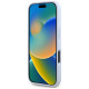 Guess Grained Big 4G Logo Small Classic Logo case for iPhone 16 - blue