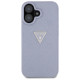 Guess Hot Stamp 4G Pattern Triangle Metal Logo iPhone 16 Case - Purple