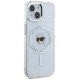 Karl Lagerfeld IML Metal Karl Head MagSafe Case for iPhone 15 White