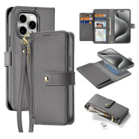 Dux Ducis Lawa Leather Case for iPhone 15 Pro - Gray