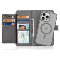 Dux Ducis Lawa Leather Case for iPhone 15 Pro - Gray