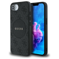 Guess 4G Circle Classic Logo MagSafe case for iPhone 16e - black