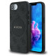 Guess 4G Circle Classic Logo MagSafe case for iPhone 16e - black