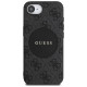 Guess 4G Circle Classic Logo MagSafe case for iPhone 16e - black