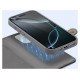Dux Ducis Lawa iPhone 16 Pro Leather Case with Detachable Magnetic Wallet - Gray