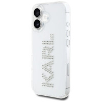 Karl Lagerfeld IML Rhinestones Logo iPhone 16 Case - Transparent