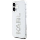 Karl Lagerfeld IML Rhinestones Logo iPhone 16 Case - Transparent