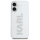 Karl Lagerfeld IML Rhinestones Logo iPhone 16 Case - Transparent