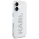 Karl Lagerfeld IML Rhinestones Logo iPhone 16 Case - Transparent