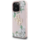 Guess Grained Roses Big 4G logo iPhone 16 Pro case - pink