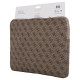Guess Sleeve 4G Zipper Pocket Triangle Logo 14" Laptop Bag - Brown