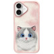 Nimmy Big Eyed Pet 2.0 Cat Case for iPhone 16 - Pink