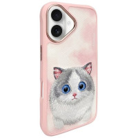 Nimmy Big Eyed Pet 2.0 Cat Case for iPhone 16 - Pink