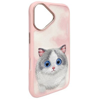 Nimmy Big Eyed Pet 2.0 Cat Case for iPhone 16 - Pink