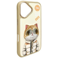 Nimmy Cool&Cute 2.0 Cat Case for iPhone 16 - Green