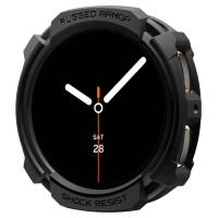Spigen Rugged Armor Case for Samsung Galaxy Watch 8 44mm - Matte Black