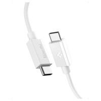 Spigen EB6020CC 60W Cable + USB-C / USB-C Cable 200 cm - White
