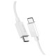 Spigen EB6020CC 60W Cable + USB-C / USB-C Cable 200 cm - White