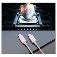Spigen EB6020CC 60W Cable + USB-C / USB-C Cable 200 cm - White