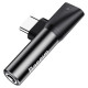 Baseus Audio Converter L41 adapter from USB-C to USB-C port + 3.5 mm headphone jack black (CATL41-01)