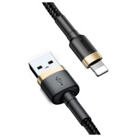 Baseus Cafule USB-A / Lightning 2A QC 3.0 cable 3 m - black and gold