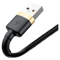 Baseus Cafule USB-A / Lightning 2A QC 3.0 cable 3 m - black and gold
