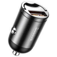 Baseus Tiny Star mini smart USB car charger 30W Quick Charge 3.0 gray (VCHX-A0G)