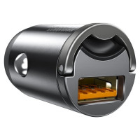 Baseus Tiny Star mini smart USB car charger 30W Quick Charge 3.0 gray (VCHX-A0G)