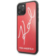 Karl Lagerfeld KLHCN58DLKSRE iPhone 11 Pro czerwony/red hard case Signature Glitter
