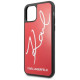 Karl Lagerfeld KLHCN58DLKSRE iPhone 11 Pro czerwony/red hard case Signature Glitter