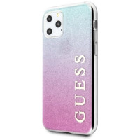 Guess GUHCN65PCUGLPBL iPhone 11 Pro Max rose blue/pink blue hard case Glitter Gradient