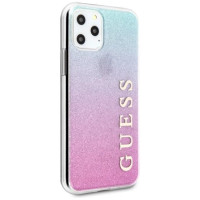 Guess GUHCN65PCUGLPBL iPhone 11 Pro Max rose blue/pink blue hard case Glitter Gradient