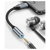 Ugreen Headphone Adapter with 3.5mm mini jack to USB Type C 10cm gray (30632)