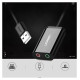 Ugreen external sound card music adapter USB - 3.5 mm mini jack 15cm black (30724)