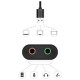 Ugreen external sound card music adapter USB - 3.5 mm mini jack 15cm black (30724)