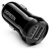 Ugreen car charger 2x USB 24W 4.8 A (2x 2.4 A) black (50875)