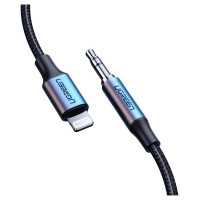 Ugreen cable AUX MFI Lightning audio cable - 3.5 mm mini jack 1 m gray (70509)