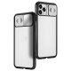 Wozinsky Magnetic Cam Slider Case Full Body Cover built-in front glass lens rotector for Huawei P40 black