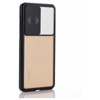 Wozinsky Magnetic Cam Slider Case Full Body Cover built-in front glass lens rotector for Huawei P40 black