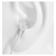 Dudao in-ear headphones headset with remote control and microphone 3.5 mm mini jack white (X10 Pro white)