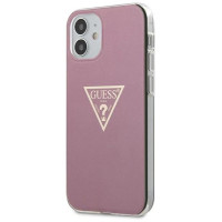 Guess GUHCP12SPCUMPTPI iPhone 12 mini 5.4" pink/pink hardcase Metallic Collection