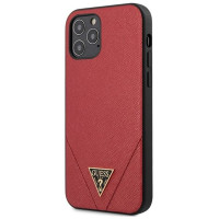 Guess GUHCP12LVSATMLRE iPhone 12 Pro Max 6.7" red/red hardcase Saffiano