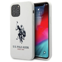 U.s. Polo Assn. US Polo USHCP12MSLHRWH iPhone 12/12 Pro 6,1" biały/white Silicone Collection