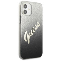 Guess GUHCP12SPCUGLSBK iPhone 12 mini 5.4" black/black hardcase Glitter Gradient Script