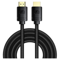 Baseus HDMI 2.1 Cable 8K 60 Hz 48 Gbps / 4K 120 Hz / 2K 144 Hz 3D eARC QMS Dynamic HDR VRR ALLM 3 m black (CAKGQ-L01)