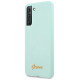 Guess GUHCS21MLSLMGLB S21+ G996 blue/blue hardcase Silicone Script Metal Logo