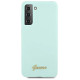 Guess GUHCS21MLSLMGLB S21+ G996 blue/blue hardcase Silicone Script Metal Logo