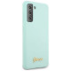 Guess GUHCS21MLSLMGLB S21+ G996 blue/blue hardcase Silicone Script Metal Logo